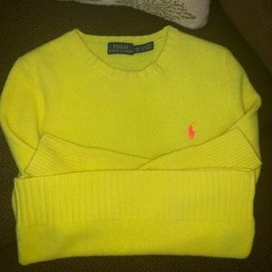 Brand New Polo Neon Yellow Sweater - never worn